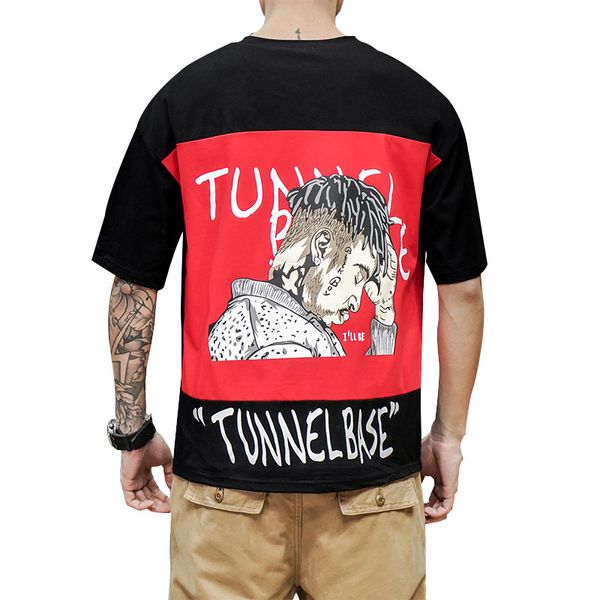 2021 new funny mens summer tshirts male oversized shirts men's cotton fashion anime t-shirt 5xl casual t shirt tee for man streetwear 5, White;black